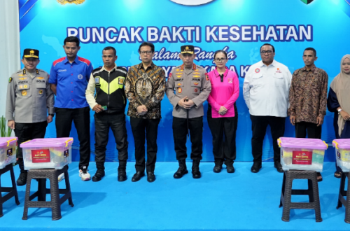 kapolri salurkan bansos - ilustrasi berita Kapolri Salurkan Bansos 6.000 Paket pada Puncak Bakti Kesehatan Hari…