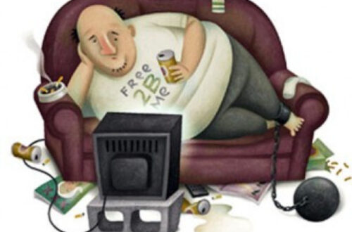 sedentary lifestyle - ilustrasi berita Sedentary Lifestyle: Tren Rebahan dan Duduk Lama di Era Digital