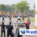 asn sidoarjo - ilustrasi berita Rutin Kembali: ASN Sidoarjo Senam Bersama di Alun-Alun, Bupati Subandi: 'Tubuh Sehat…
